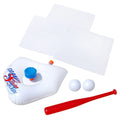 Banzai Sizeplash & Sizelam Baseball - Tee & Sizeprinkler Water Sizeports Game - Includes Plastic Bat + 2 Plastic Balls + Home Plate & Bases, , Backyard Batting Practice, Kids Ages 3