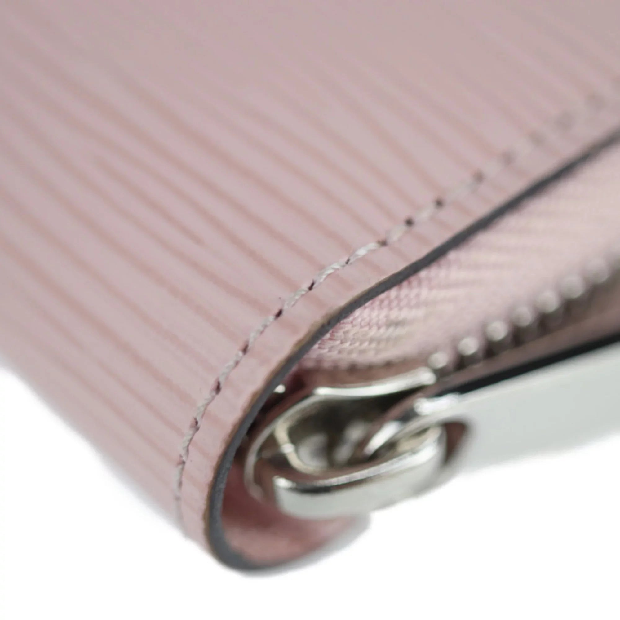 Pre-Owned LOUISize VUITTON Louis Vuitton Zippy Wallet Long M61863 Epi Leather Rose Ballerine Round Zipper Zip Around (Good)