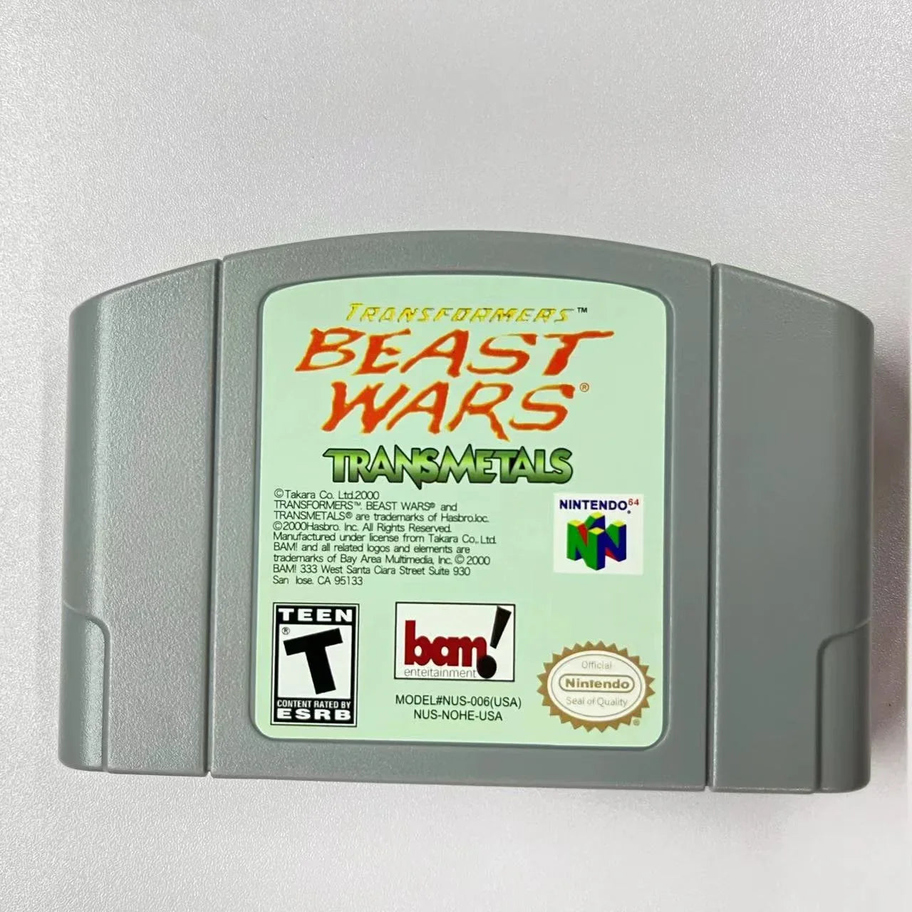 Transformers Beast Wars Transmetals (Nintendo 64 N64) Authentic Tested -Sizeticker-