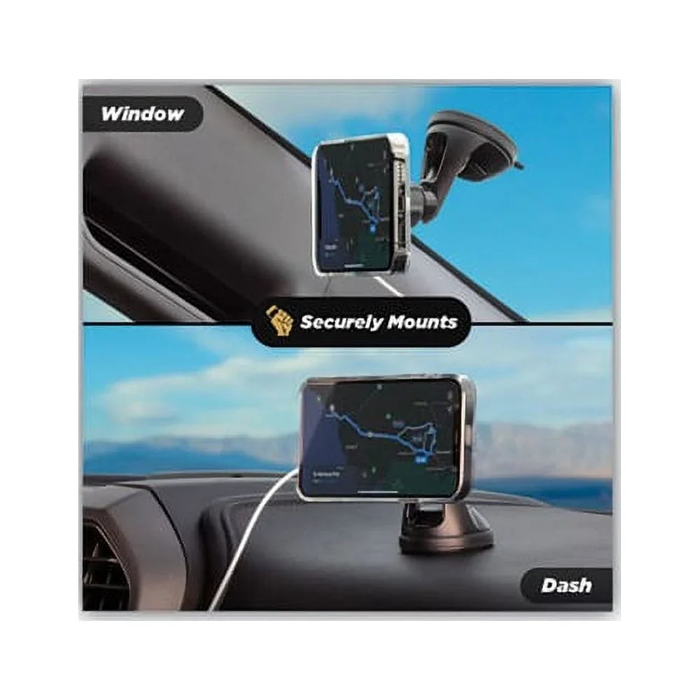 MagicMount MSizeC Window/Dash Car Phone Holder Mount Kit for iPhone 12, Black