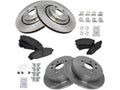 Front and Rear Ceramic Brake Pad and Rotor Kit - 5 Lug - Compatible with 2015 - 2019 Toyota Highlander 2014 2016 2017 2018
