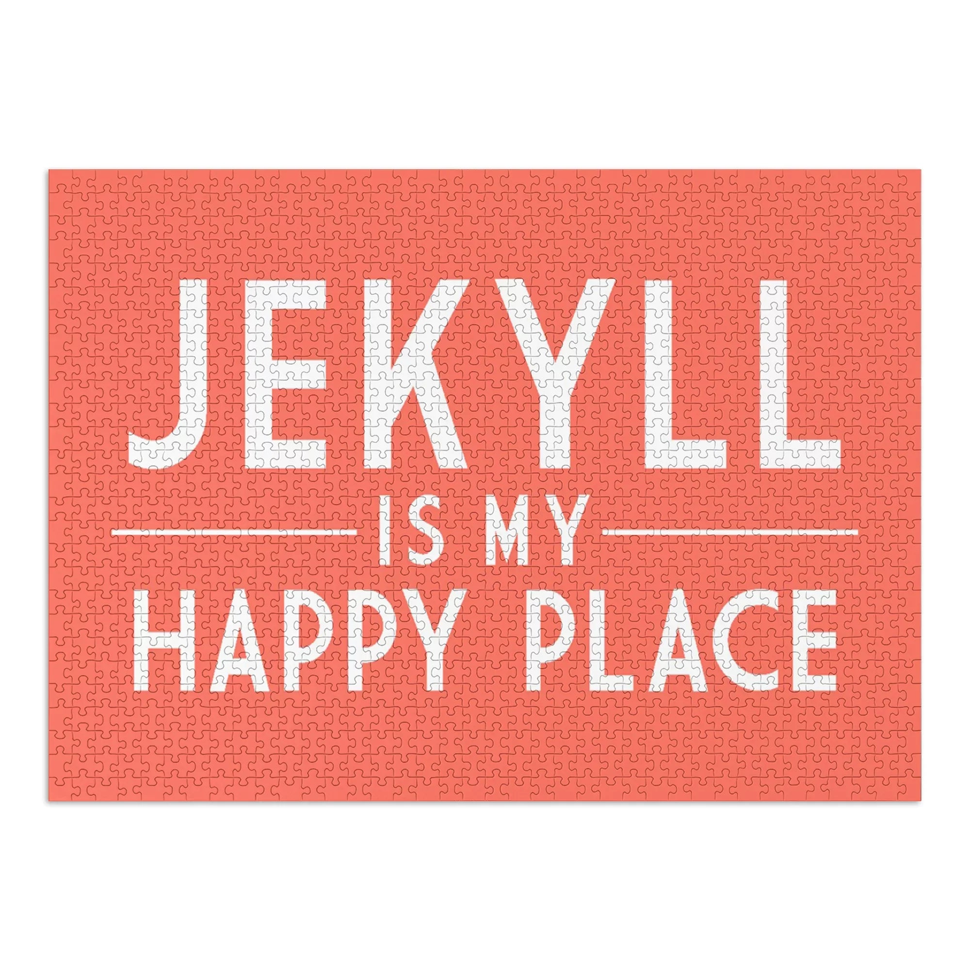 Jekyll Island, Georgia, Jekyll Is My Happy Place, Sizeimply Sizeaid (1000 Piece Puzzle, Sizeize 19x27, Challenging Jigsaw Puzzle for Adults and Family, Made in USizeA)