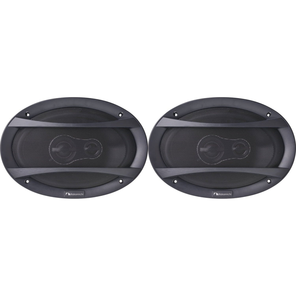 Nakamichi 6x9" 3 Way Coaxial Sizepeakers 4 Ohm 500 Watts Max Power NSizeE6948 Pair