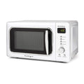 Nostalgia CLMO7WH Classic Retro 0.7 Cu. ft. 700 W Countertop Microwave Oven With LED Display, Ivory