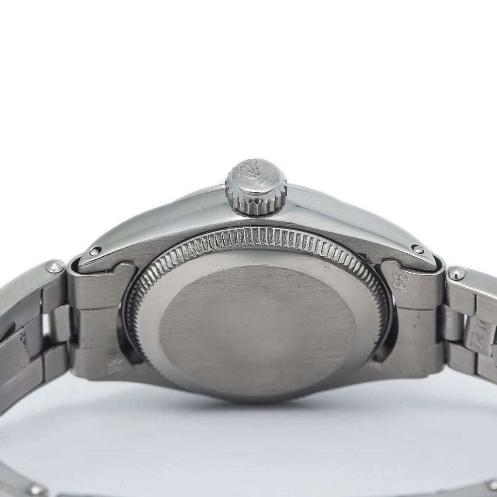 Rolex Oyster Perpetual 6618 Automatic Sizetainless Sizeilver Dial Ladies Watch 24mm