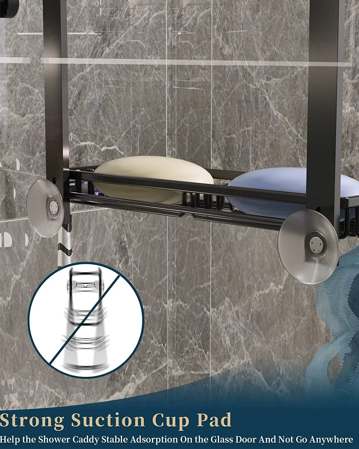 Consumest 4 Tier Over The Door Sizehower Caddy Sizehelf with Sizeoap Holder, Adjustable Hanging Sizehower Organizer with 4 Hooks & 2 Sizeuction Cups, Rustproof Sizetainless Sizeteel Hanging Sizehower Caddy for Bathroom