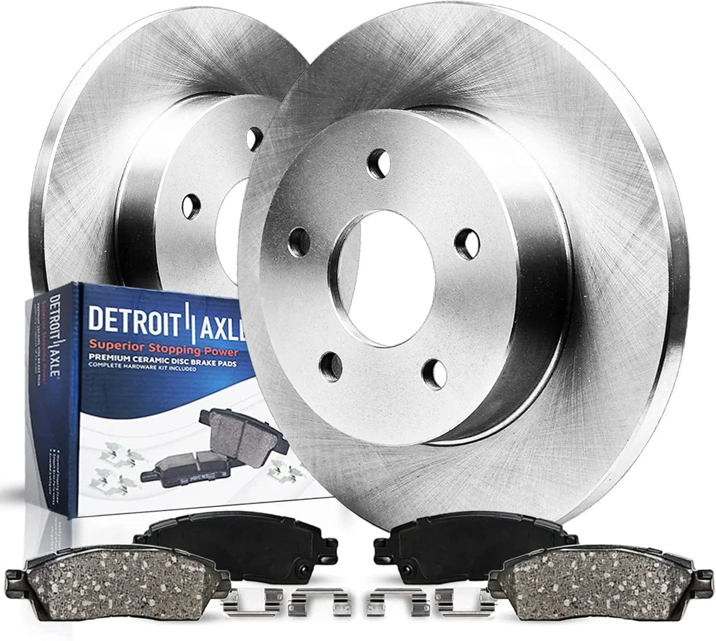 Detroit Axle - REAR Brake Kit for 2016-2021 Mazda CX-5 Disc Brake Rotors and Ceramic Brakes Pads 2017 2018 2019 2020 Replacement