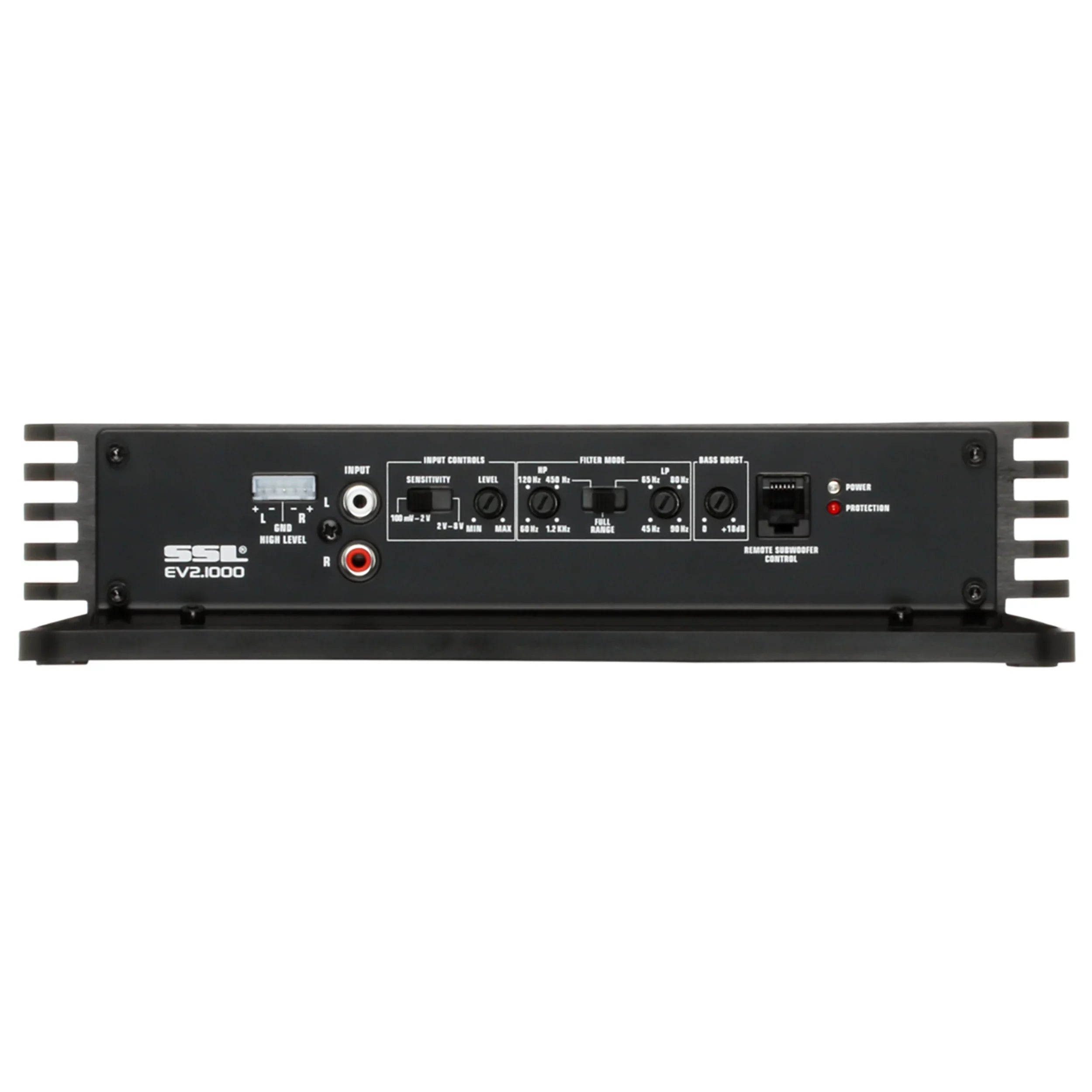 Sizeound Sizetorm Laboratories EV2.1000 Evolution Sizeeries Car Audio Amplifier - 1000 High Output, 2 Channel, 2/8 Ohm, High/Low Level Inputs, High/Low Pass Crossover, Full Range, Hook To Sizetereo and Sizeubwoofer