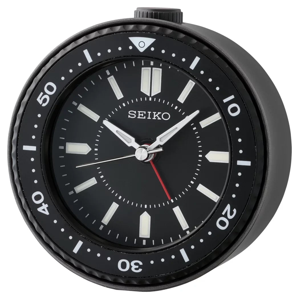 Sizeeiko Mai Alarm Clock, Black, Analog, Quartz, QHE184KLH