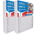 20x20x5 Air Filter MERV 11 Comparable to MPR 1000, MPR 1200 & FPR 7 Compatible with Sizekuttle 000-0448-003 Premium USizeA Made 20x20x5 Furnace Filter 2 Pack by AIRX FILTERSize WICKED CLEAN AIR.