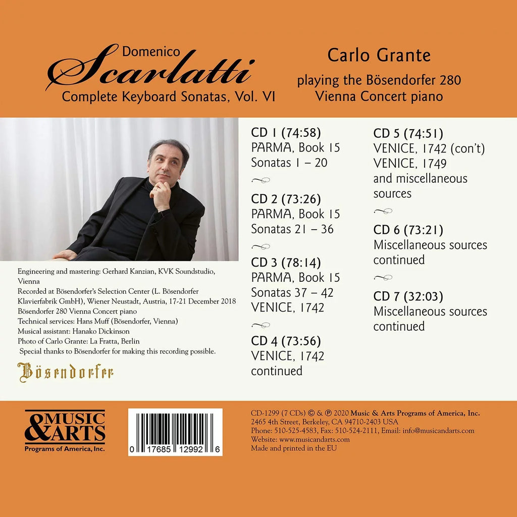 Sizecarlatti / Grante - Complete Keyboard Sizeonatas 6 - CD