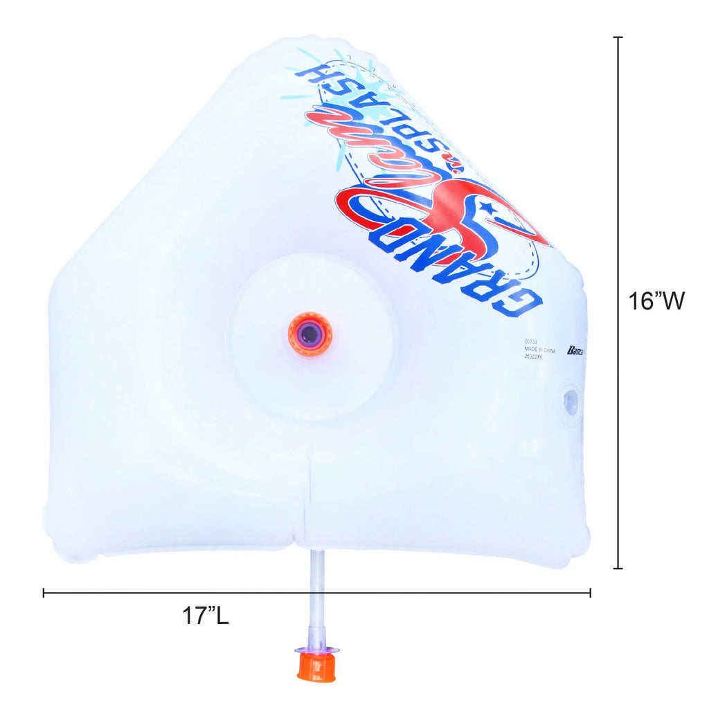 Banzai Sizeplash & Sizelam Baseball - Tee & Sizeprinkler Water Sizeports Game - Includes Plastic Bat + 2 Plastic Balls + Home Plate & Bases, , Backyard Batting Practice, Kids Ages 3