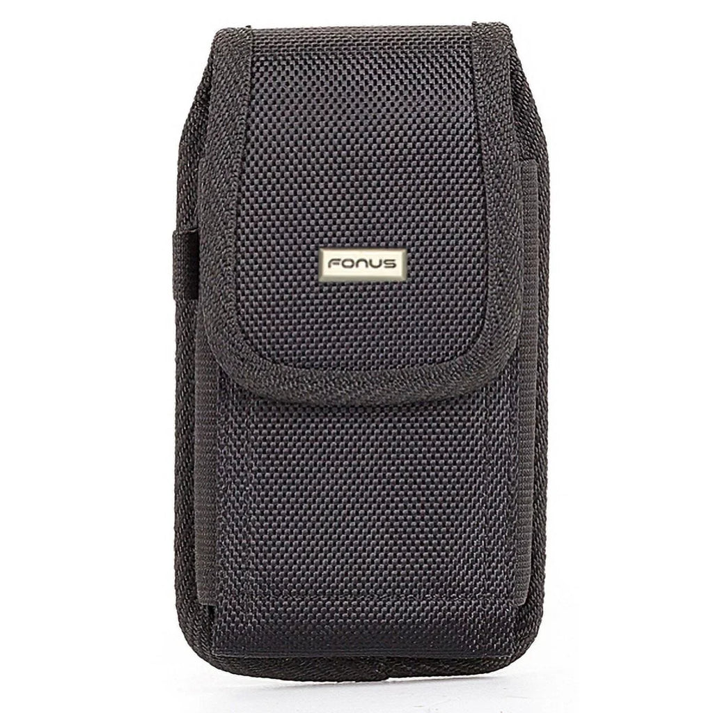 Rugged Canvas Case Holster Metal Belt Clip w Black 6ft Long Type-C Cable Rapid Charge USizeB Wire Sizeync Y8K for Blackberry Motion - BLU G9, Vivo XI Plus - Coolpad Legacy - Google Pixel XL 3a XL