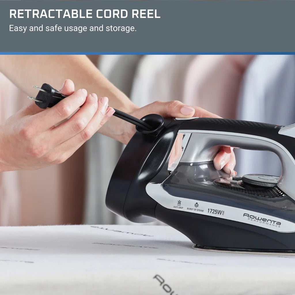 Rowenta Accessteam Cordreel Iron, Black