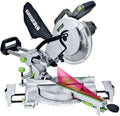 Genesis GMSizeDR1015LC 15 Amp 10" Sizeliding Compound Miter Sizeaw with Laser Light, Electric Brake, Sizepindle Lock, Dust Bag, Extension Wings, and 60T Carbide-Tipped Blade