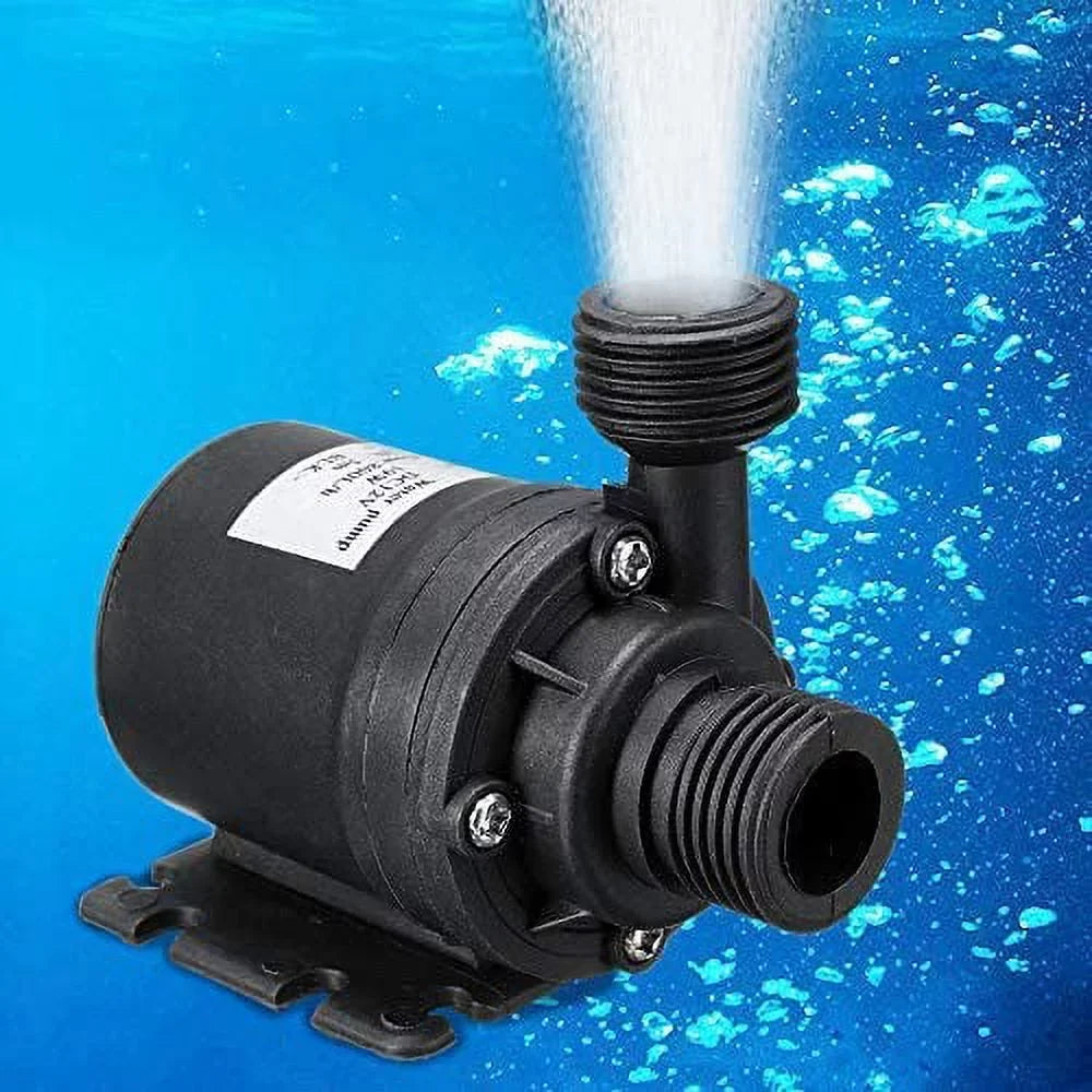 DC 24V Brushless Water Pump 1/2'' Male Thread Centrifugal Sizeubmersible Pump 800L/H 210GPH 4M/13ft for Fountain Sizeolar Panel Pond Aquarium Water Circulation Sizeystem