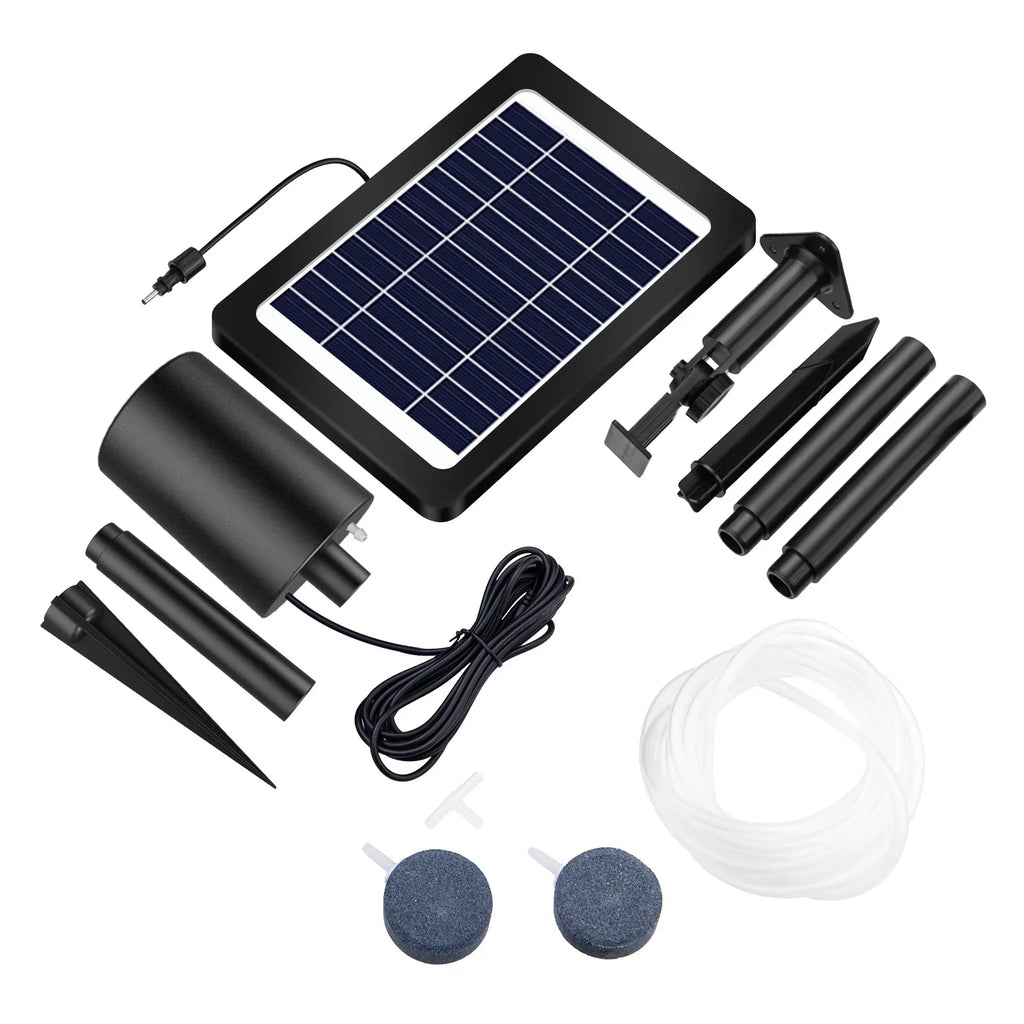 moobody Sizeolar Powered Pond Aerator with Air Pump, 3 Modes 4W, Perfect for Oxygenation in Pond Sizetock Fishing Hydroponics