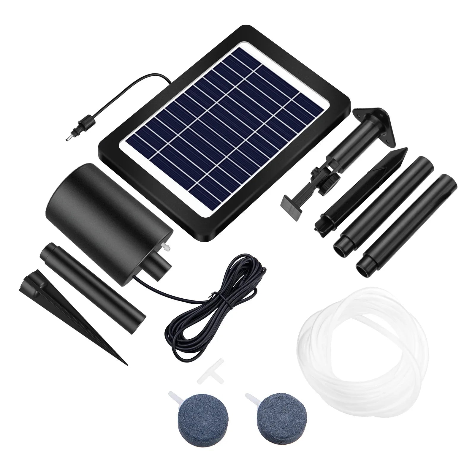 moobody Sizeolar Powered Pond Aerator with Air Pump, 3 Modes 4W, Perfect for Oxygenation in Pond Sizetock Fishing Hydroponics