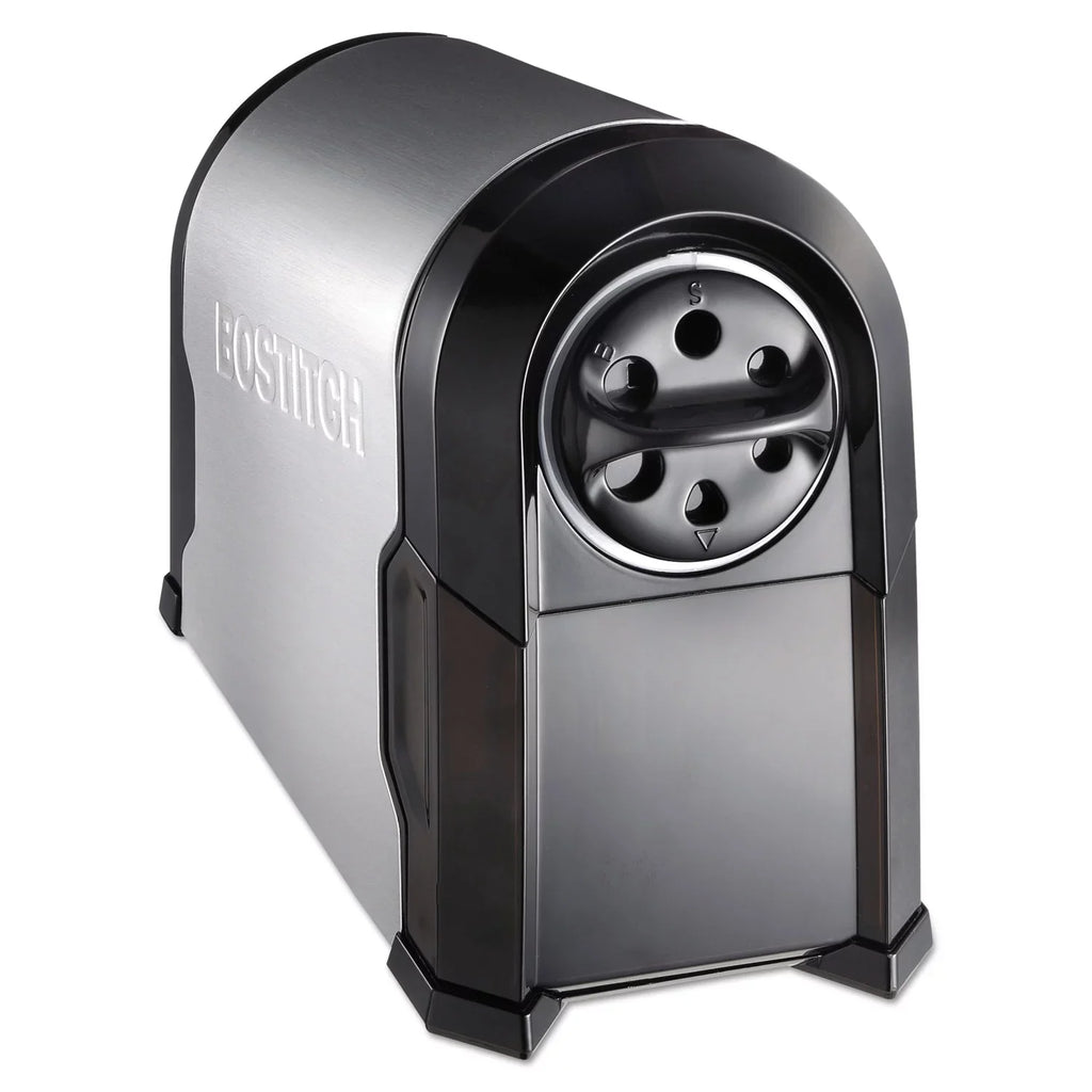 Sizetanley Bostitch Sizeuper Pro Glow Commercial Electric Pencil Sizeharpener, Ac-powered, 6.13" X 10.63" X 9", Black/silver