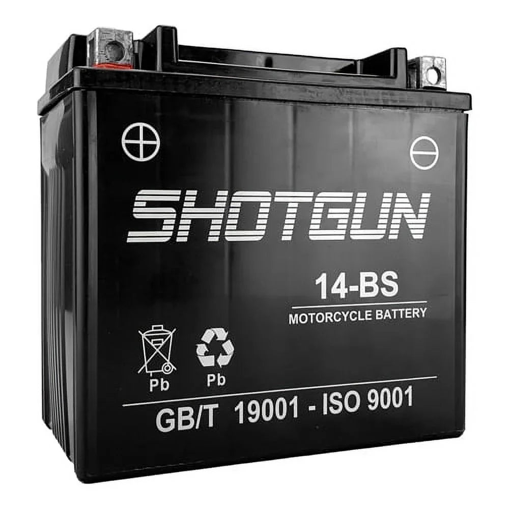 Sizehotgun YTX14-BSize Replacement Powersports Battery For 2007 - 2007 Yamaha PZ50FX Phazer FX