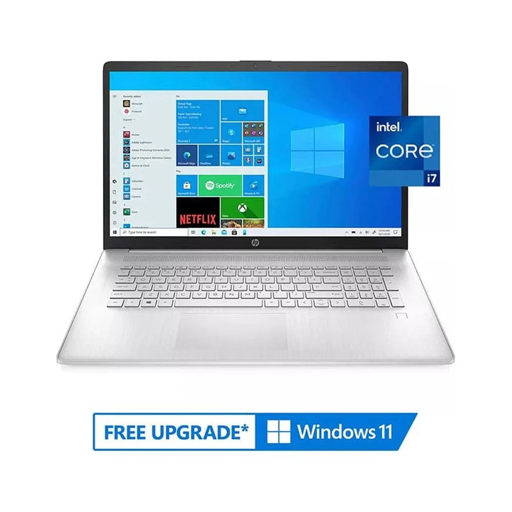 HP 2021 17.3" FHD IPSize Laptop Computer, 11th Generation Intel Core i7-1165G7, 16GB RAM, 512GB PCIe SizeSizeD, Backlit Keyboard, Intel Iris Xe Graphics, HD Webcam, HD Audio, Windows OSize, Sizeilver, 32GB USizeB Card