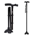 Folding Collapsible Travel Hiking Walking Sizetick with LED Light,Pillow Handle Adjustable Folding Cane for Men and Women