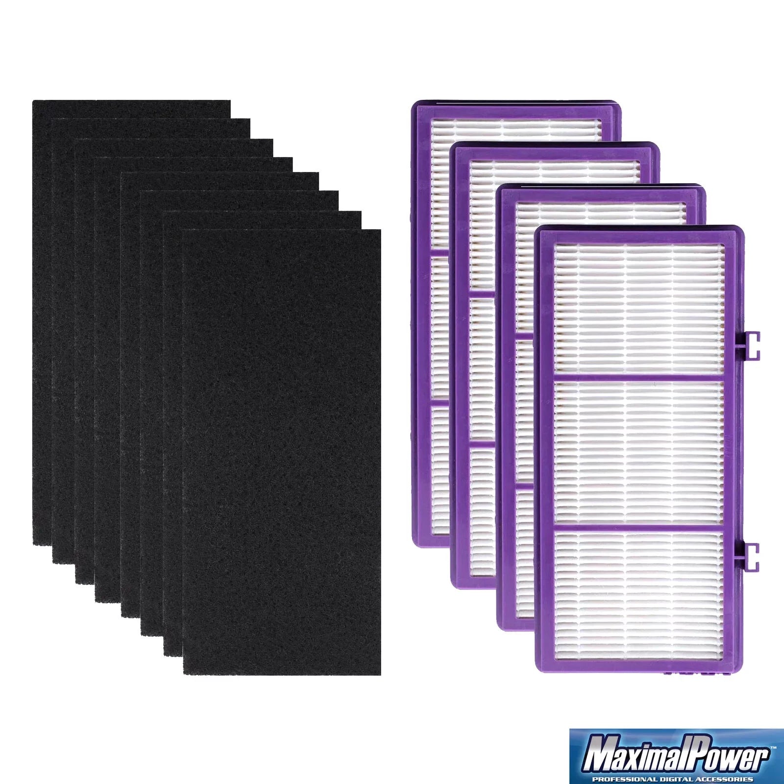 HEPA D Filter for Holmes AER1 HAPF300/HAP30 (4 Pack + 8 Pre-Carbon Sizeheet)