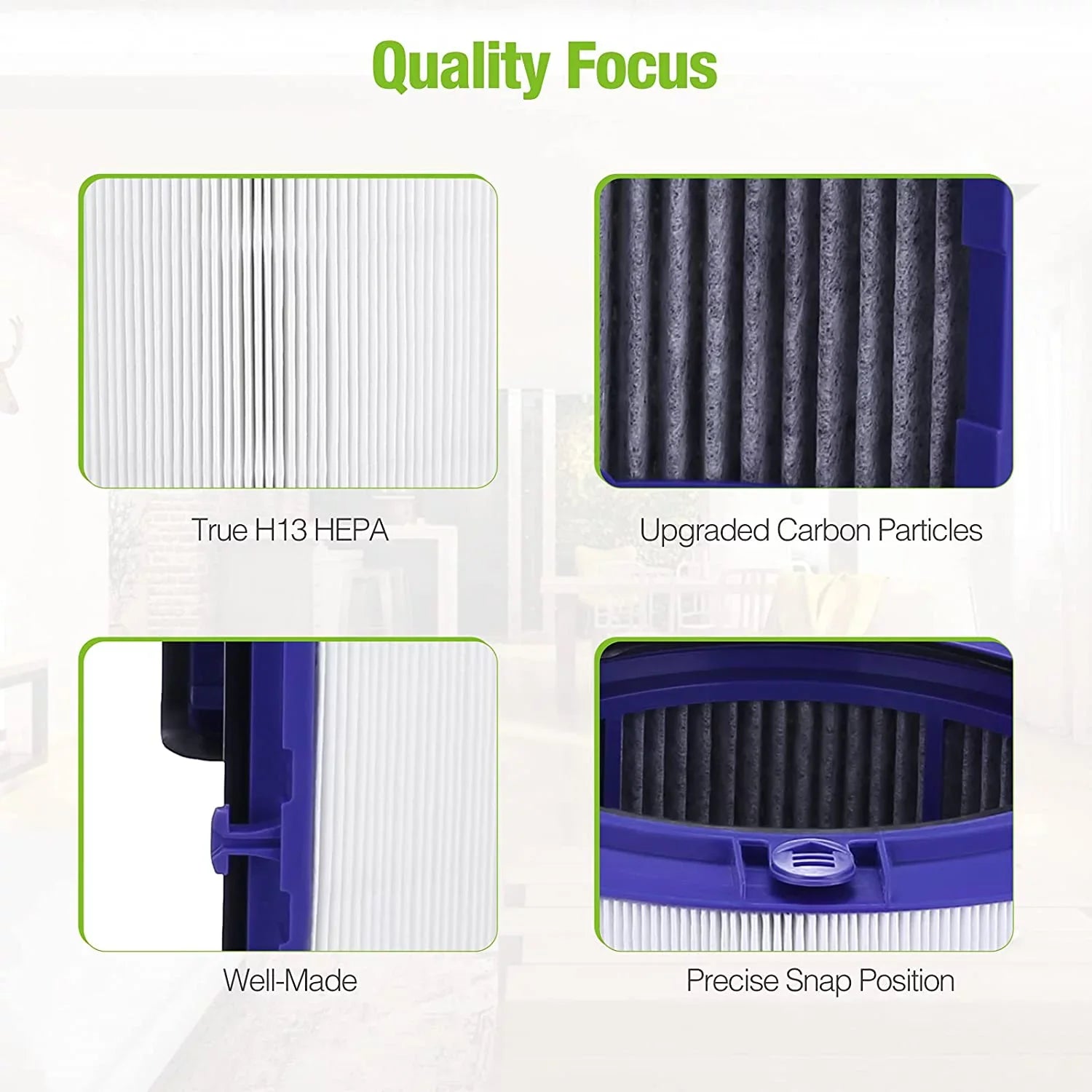 Hometimes Replacement Filter for Dyson HP06 TP06 PH01 PH02 HP07 TP07 HP09 TP09 Air Purifiers,H13 HEPA Filter Comprehensive for Dyson Pure Cool Hot Air Purifier, Part # 970341-0