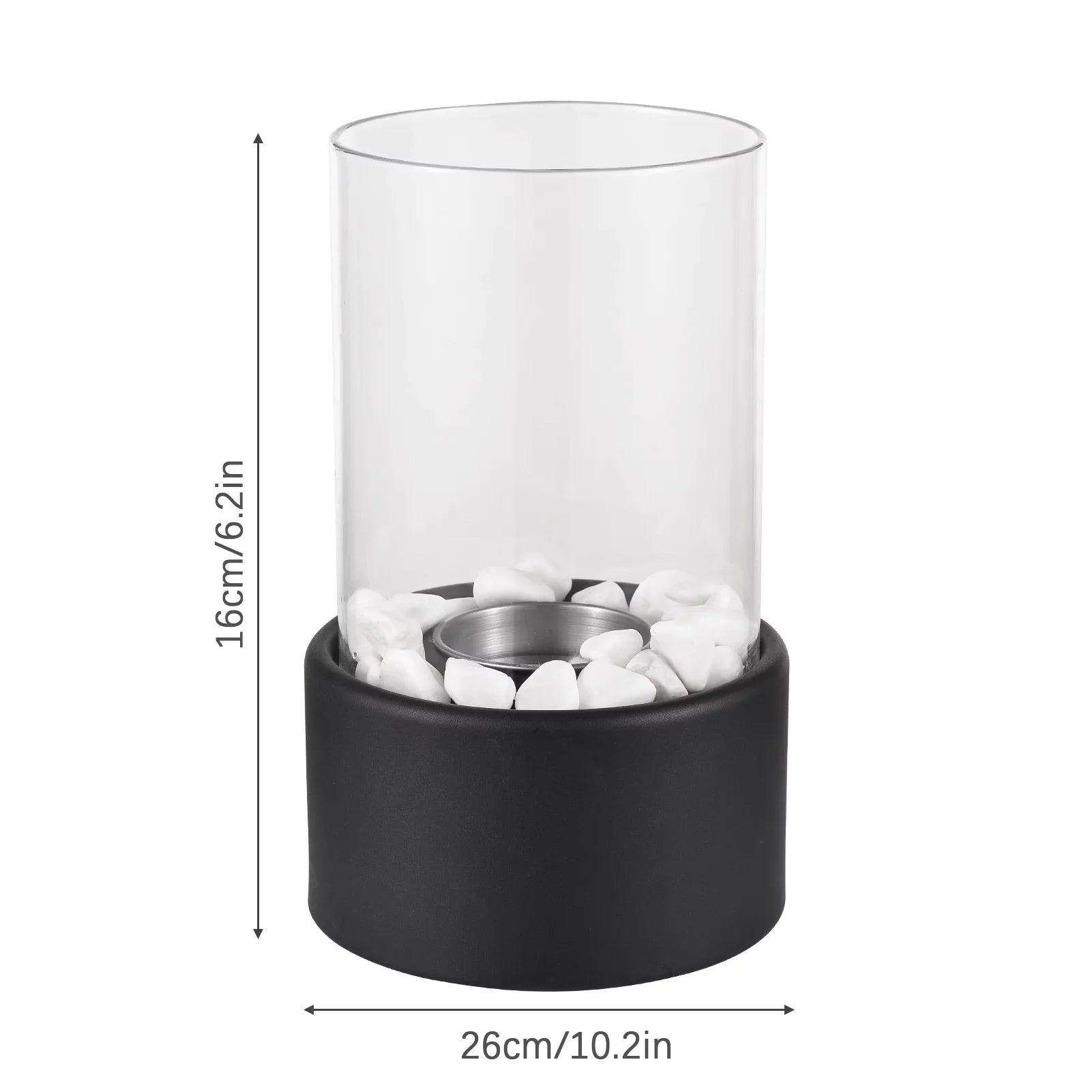Goolrc Bioethanol Fire Pit Sizemokeless Indoor Decor Heating Furnace