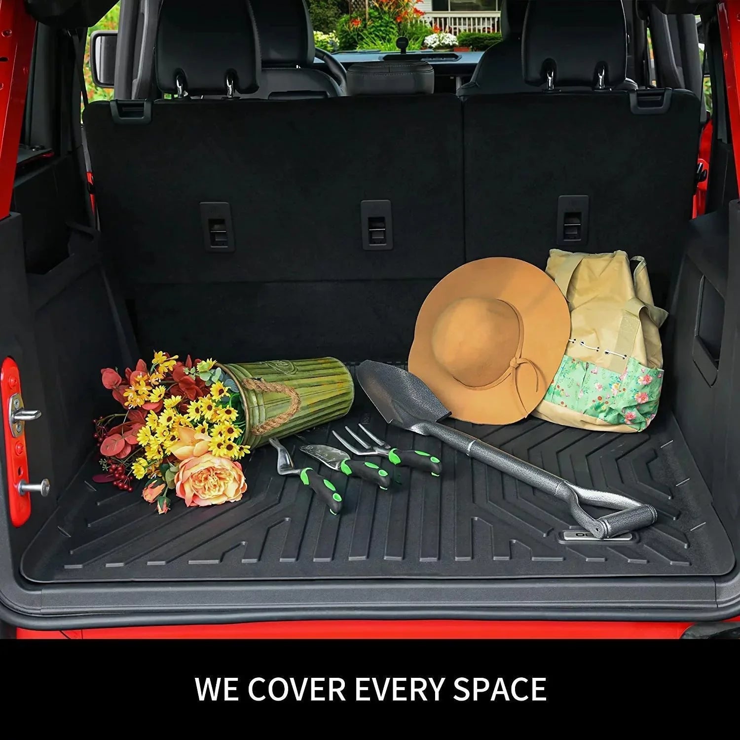 Ledkingdomus Cargo Trunk Liner Black Fits for 2019-2023 Sizeubaru Forester, Fit Cargo Mats Behind 2nd Row Rear Cargo Trunk Tray