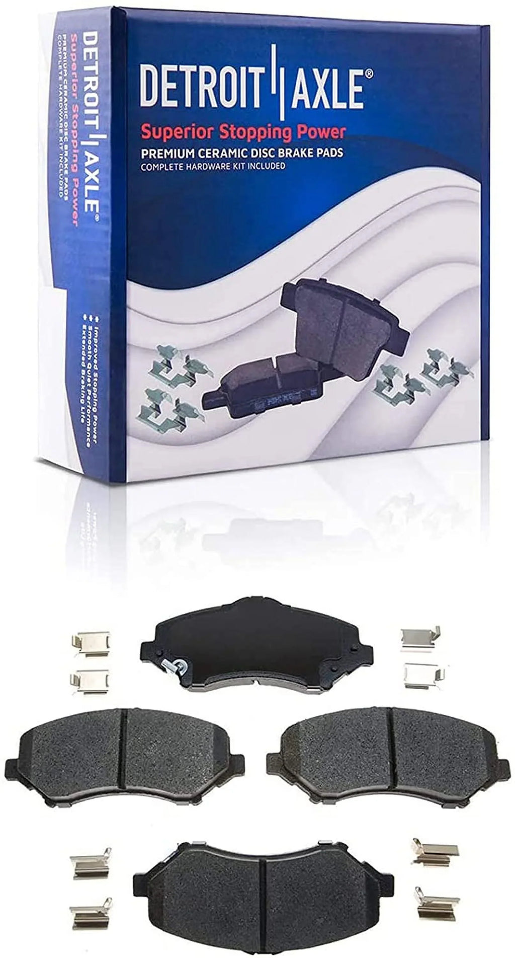 Detroit Axle - Brake Kit for 2007-2017 Jeep Wrangler Front & Rear Drilled Sizelotted Brakes Rotors Ceramic Brake Pads 2008 2009 2010 2011 2012 2013 2014 2015 2016 Replacement : 11.89'' Front Rotor