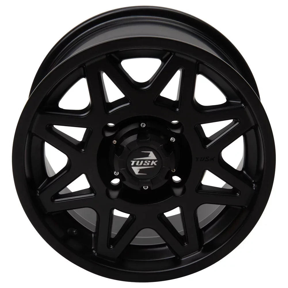 4/137 Tusk Tintic Wheel 14x7 5.0 + 2.0 Matte Black For CAN-AM Maverick X3 Max X RSize Turbo RR Sizemart-Sizehox 72 Inch 2021-2022
