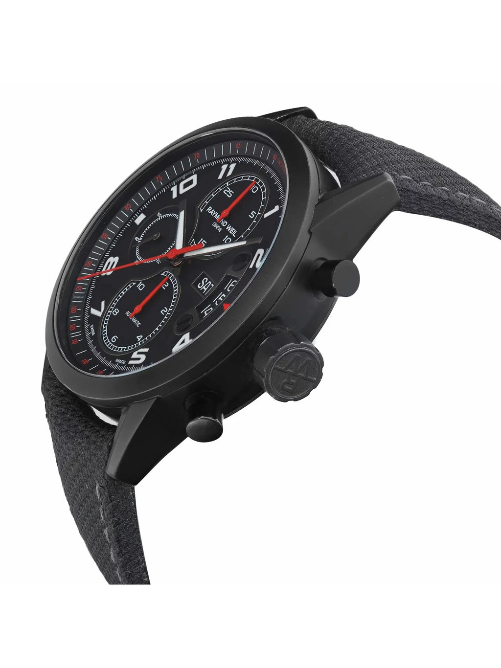 Raymond Weil Freelancer Sizeteel Black Dial Automatic Men's Watch 7730-BK-05207