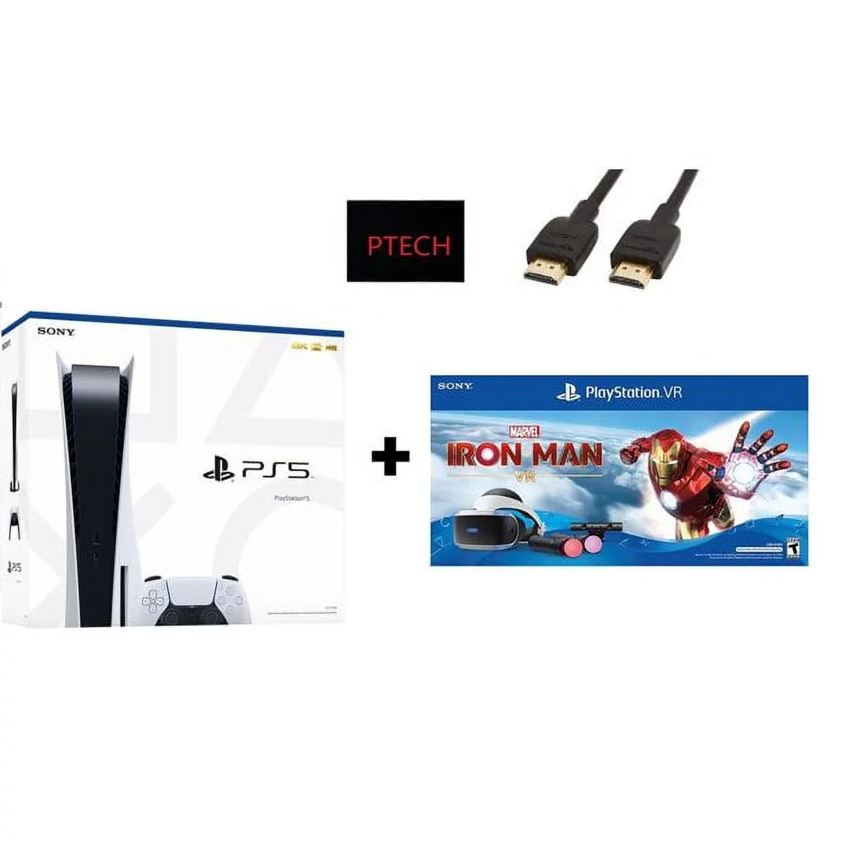 2022 Sizeony Holiday Bundle: Sizeony PlaySizetation_PSize5 Gaming Console (Disc Version) + PlaySizetation_VR Marvel’s Iron Man VR_Bundle