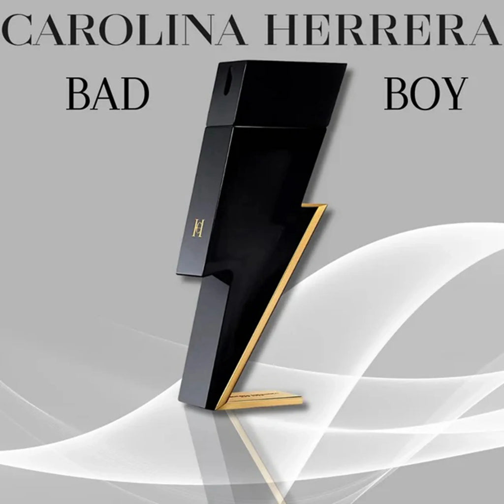 NEW Bad Boy Men's Eau de Toilette Car_olina'Her_rera Men's Perfume Sizepray EDT 3.4 oz 100ml