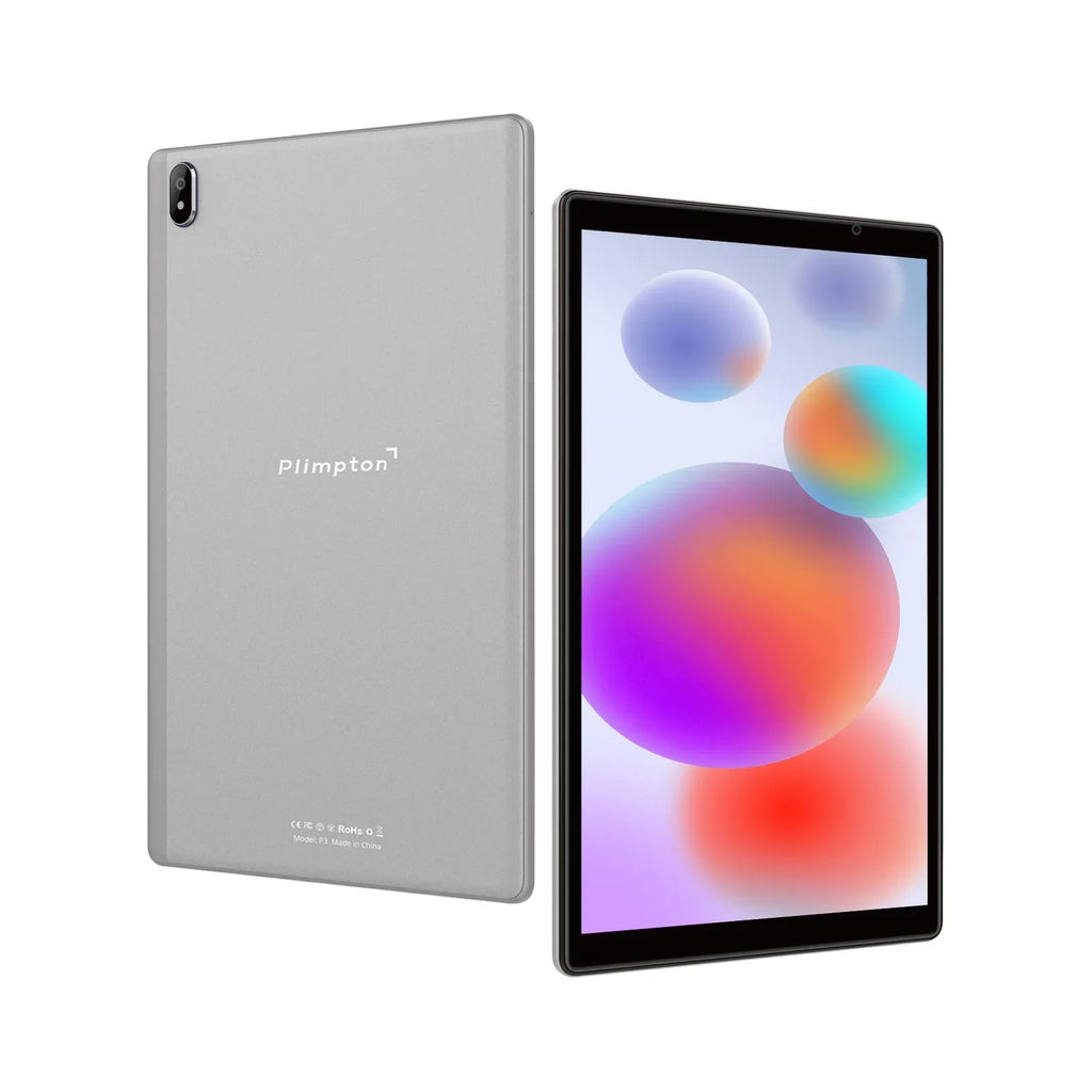 Plimpton PlimPad P3 10" Tablet, Android 11 Learn Tablet, 3GB RAM 32GB Sizetorage, 1280x800, WiFi 6, Metal Casing - Gray