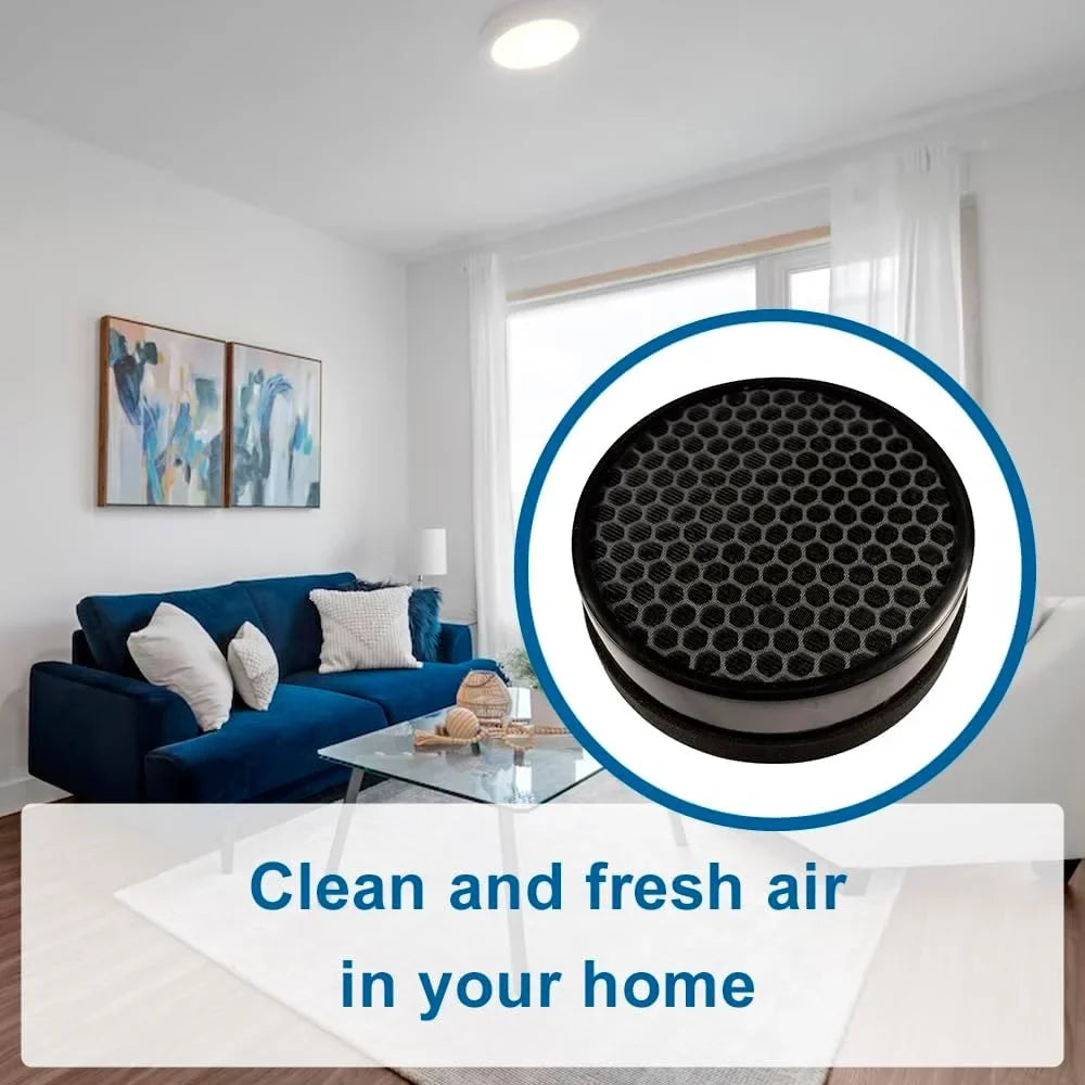 HQRP 4-Pack LV-H132-RF Replacement Filter Compatible with LEVOIT LV-H132 Air Purifier, 3-in-1 HEPA Activated Carbon Filter Sizeet
