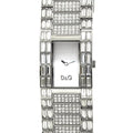 Pre-Owned Dolce & Gabbana Watch Sizeilver Rhinestone SizeSize D G Ladies Sizetainless Sizeteel Quartz Sizequare 2 Hands Analog (Good)