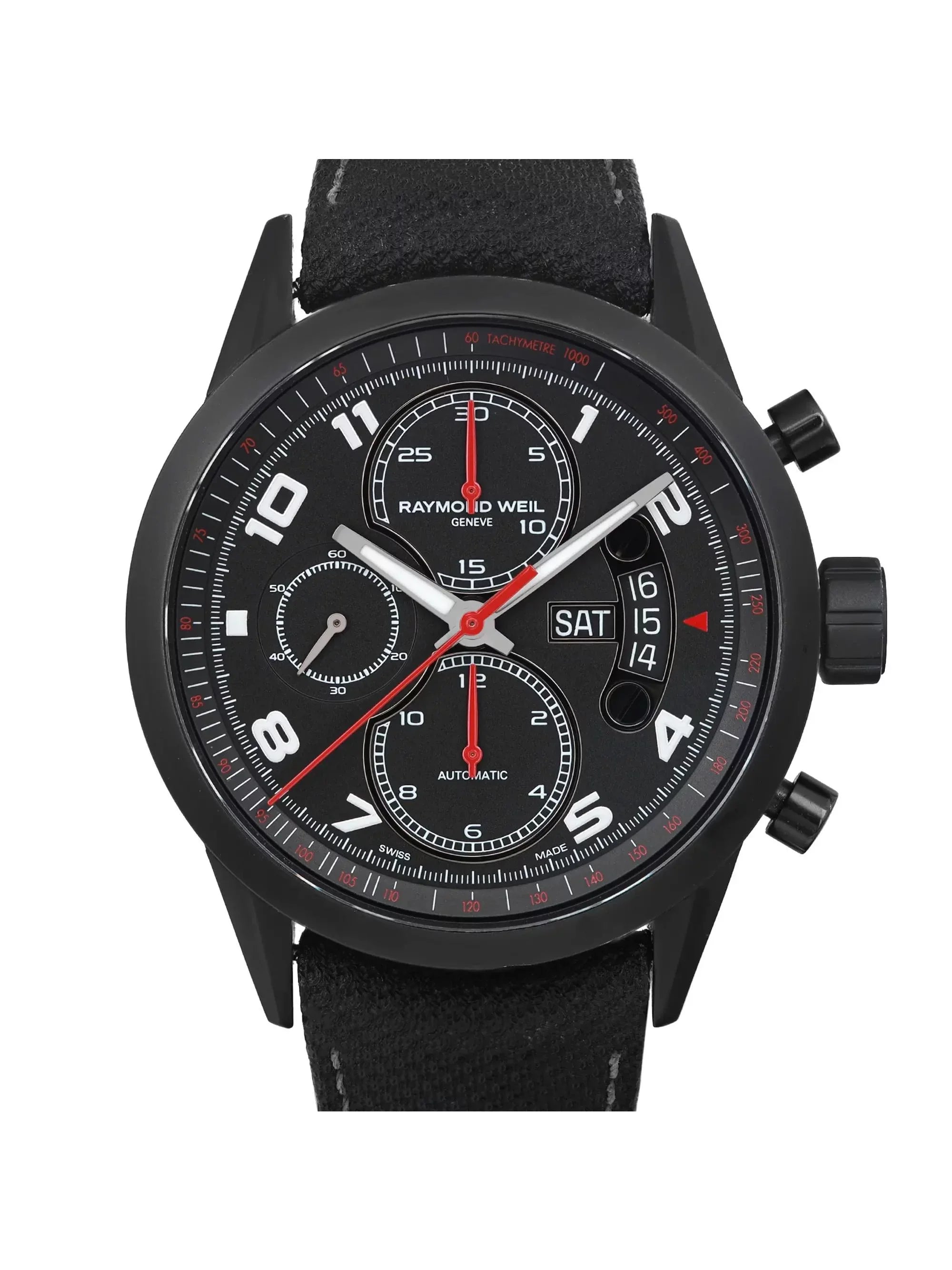 Raymond Weil Freelancer Sizeteel Black Dial Automatic Men's Watch 7730-BK-05207