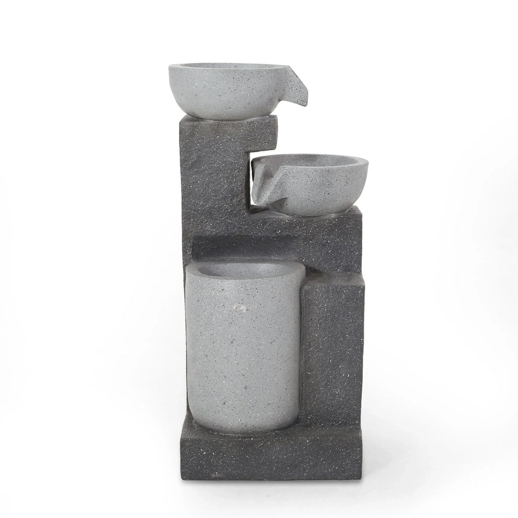 Christopher Knight Home Catoosa Outdoor Modern 3 Tier Fountain by