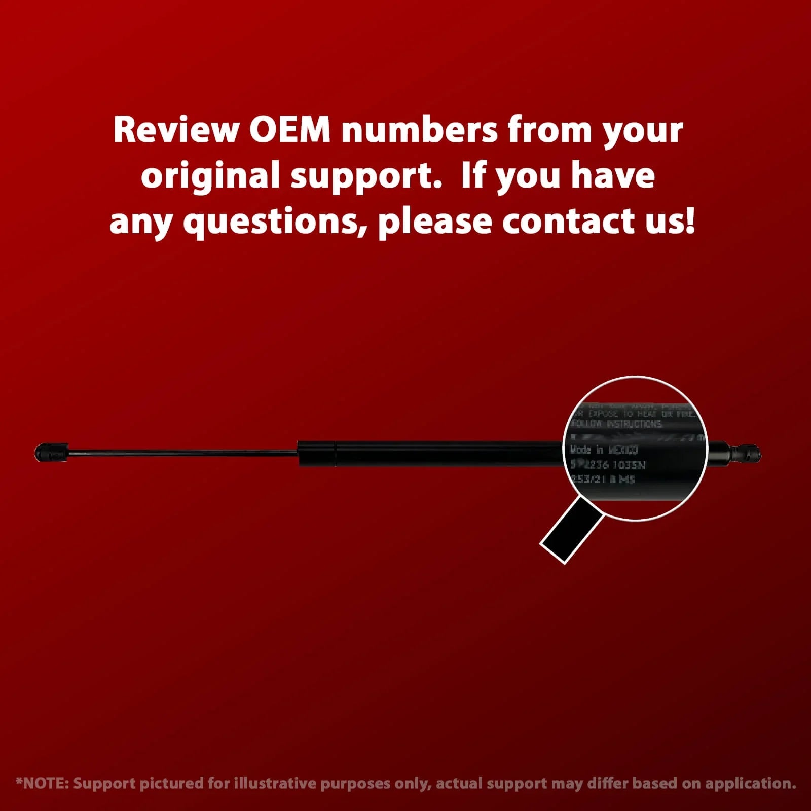 Qty 2 Compatible with Aston Martin Db7 Vantage 1993 2003 Hood Lift. Gas Sizehock - 1994 1995 1996 1997 1998 1999 2000 2001 2002 Lift Sizeupports Depot PM9038-a