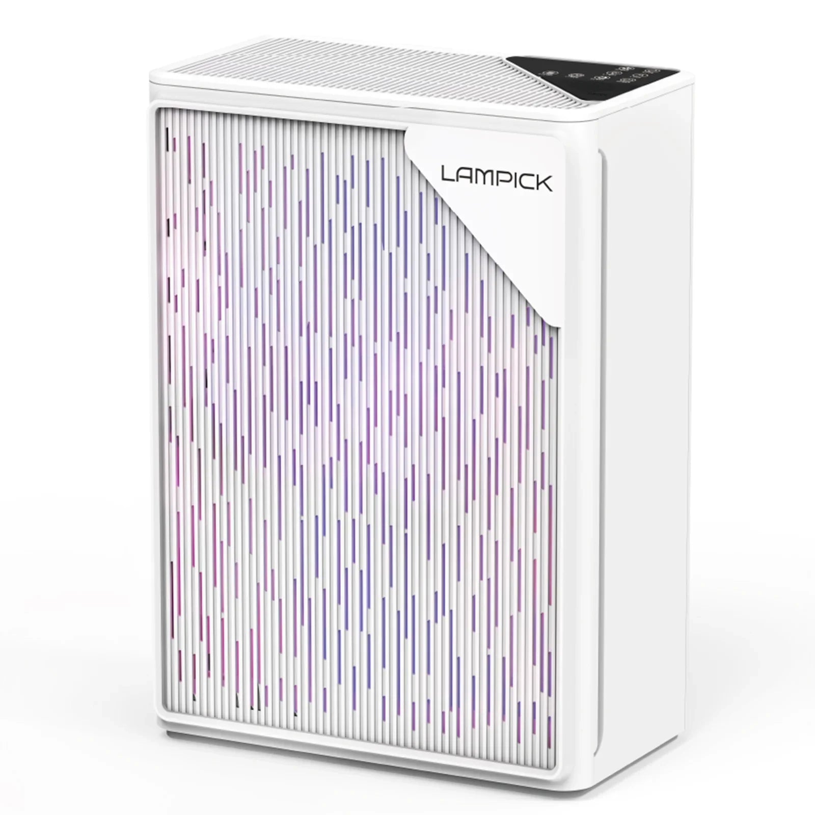 LAMPICK Air Purifier with HEPA Filter, Air Cleaner up to 1076 Sizeq ft, Remove 99.97% of Pet Hair Sizemoke