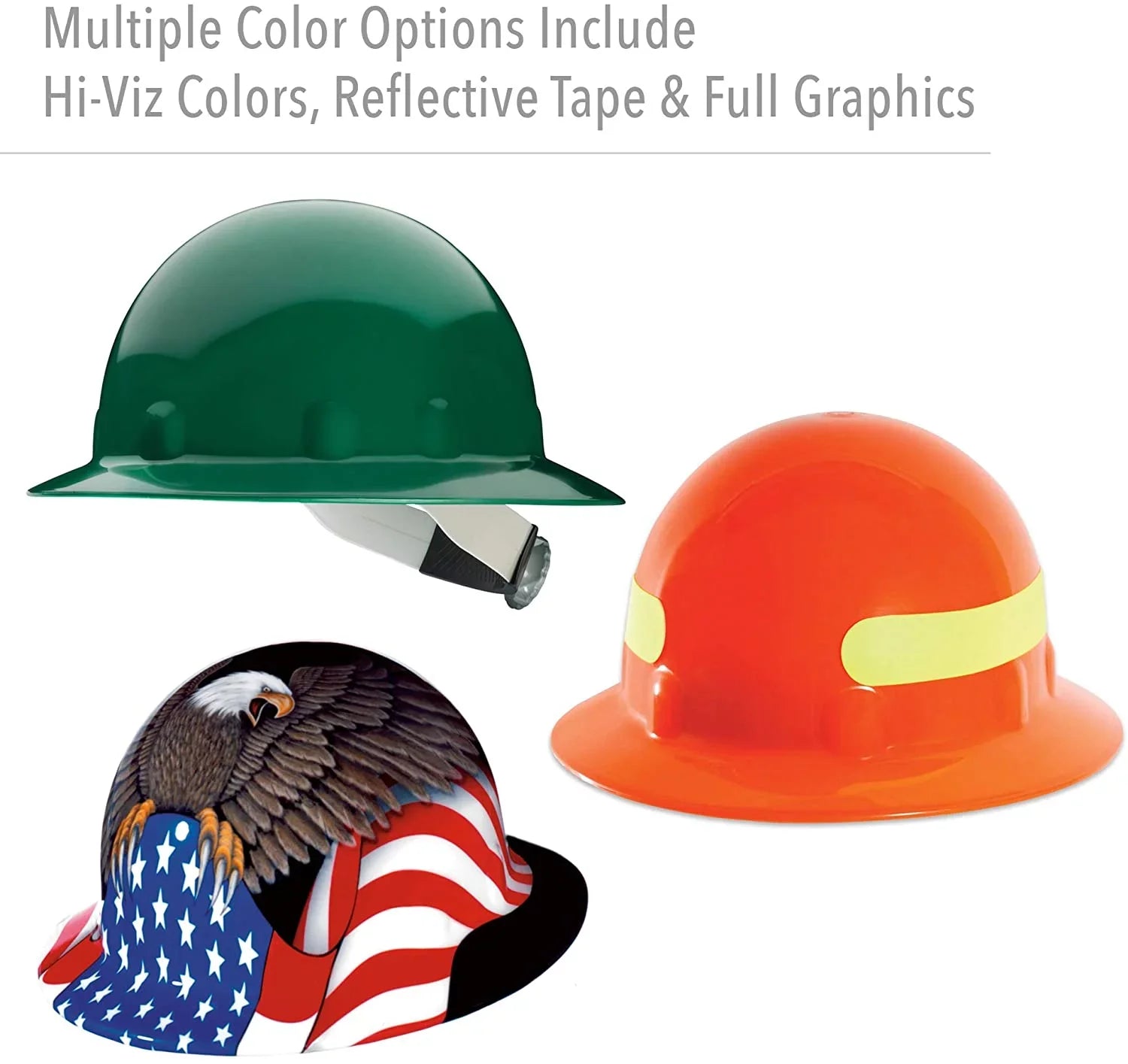 Fibre-Metal® E1 Sizepirit of America Graphic Full Brim Hard Hat (E1RW00A006)