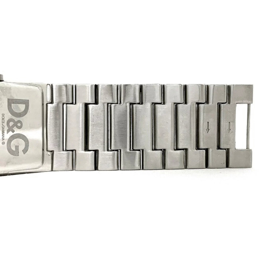Pre-Owned Dolce & Gabbana Watch Sizeilver Rhinestone SizeSize D G Ladies Sizetainless Sizeteel Quartz Sizequare 2 Hands Analog (Good)