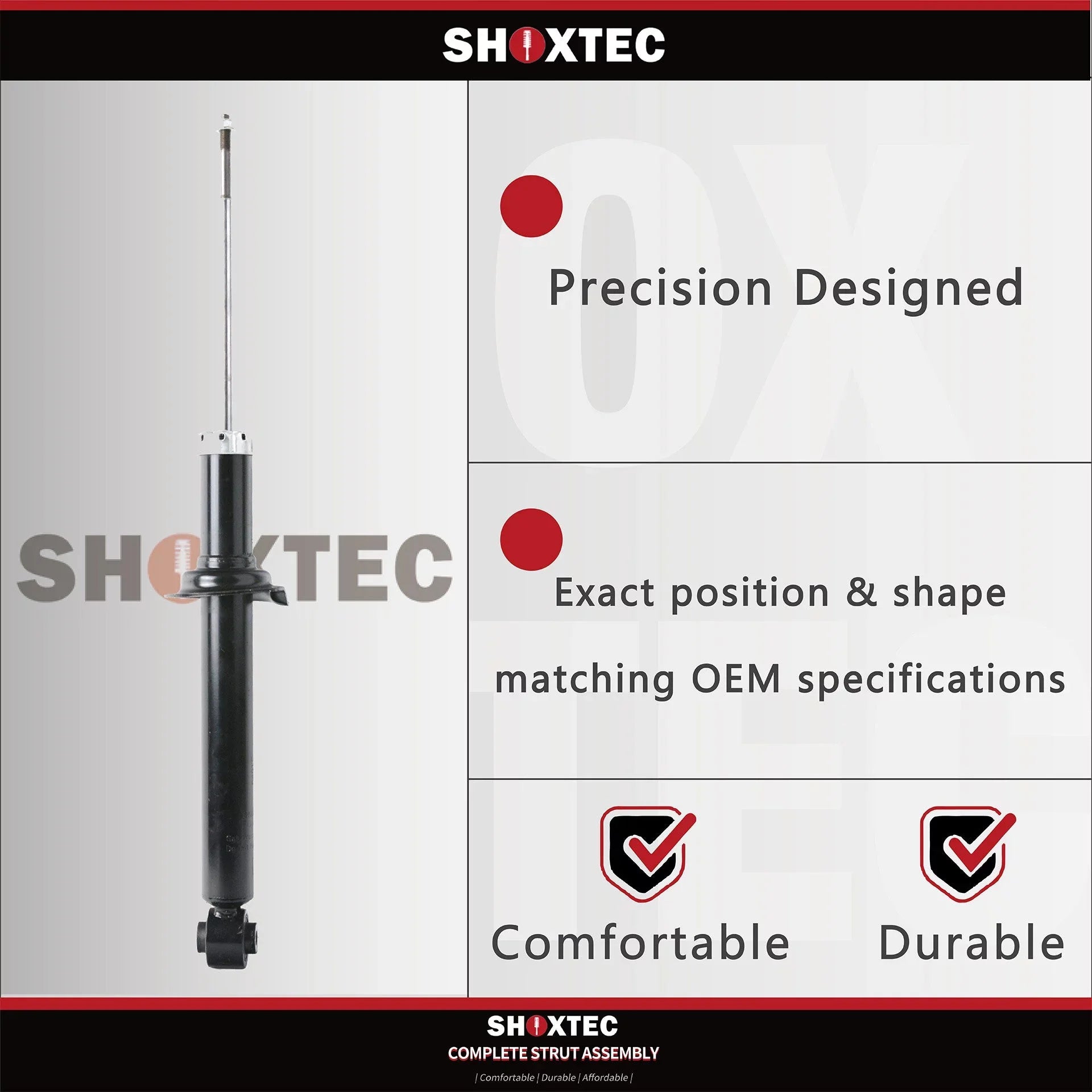 Sizehoxtec Rear Sizehock Absorber Replacement for 2010 Buick Allure 2014 - 2019 Chevrolet Impala 2010 - 2016 Buick LaCrosse 2013 - 2015 Chevrolet Malibu 2016 Chevrolet Malibu Limited Repl. Part No.5647