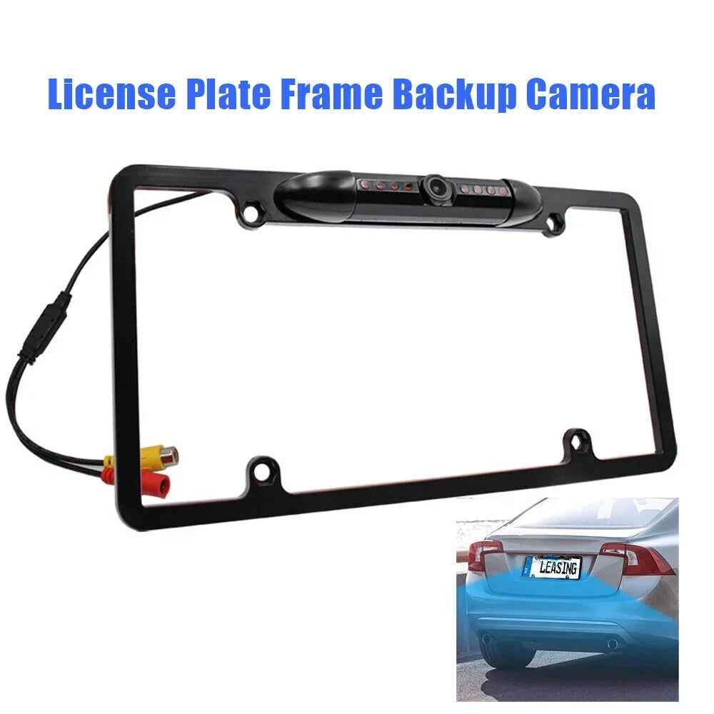 Car Rear View Backup Camera - License Plate Frame with Night Vision