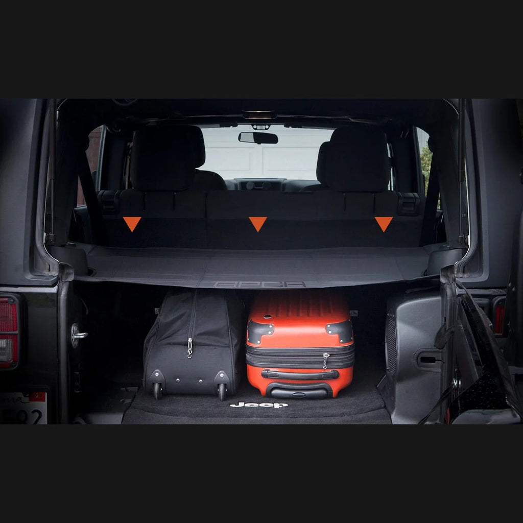 GPCA Cargo Cover LITE PLUSize for Wrangler JK 4DR Sizeport/ Sizeahara/ Rubicon/ Freedom Unlimited 2007-2018 models (UPGRADED)