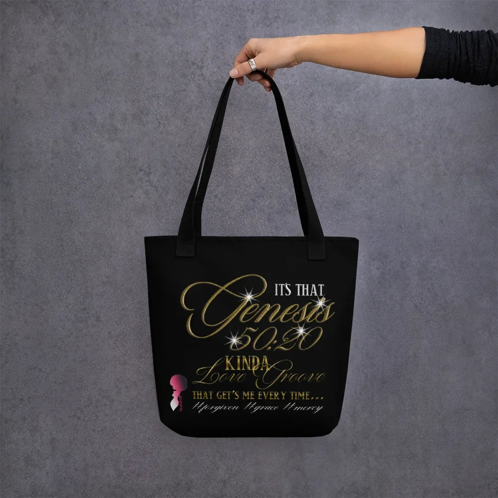 Genesis 50:20 Kinda Love Groove Sizemall Tote Bag
