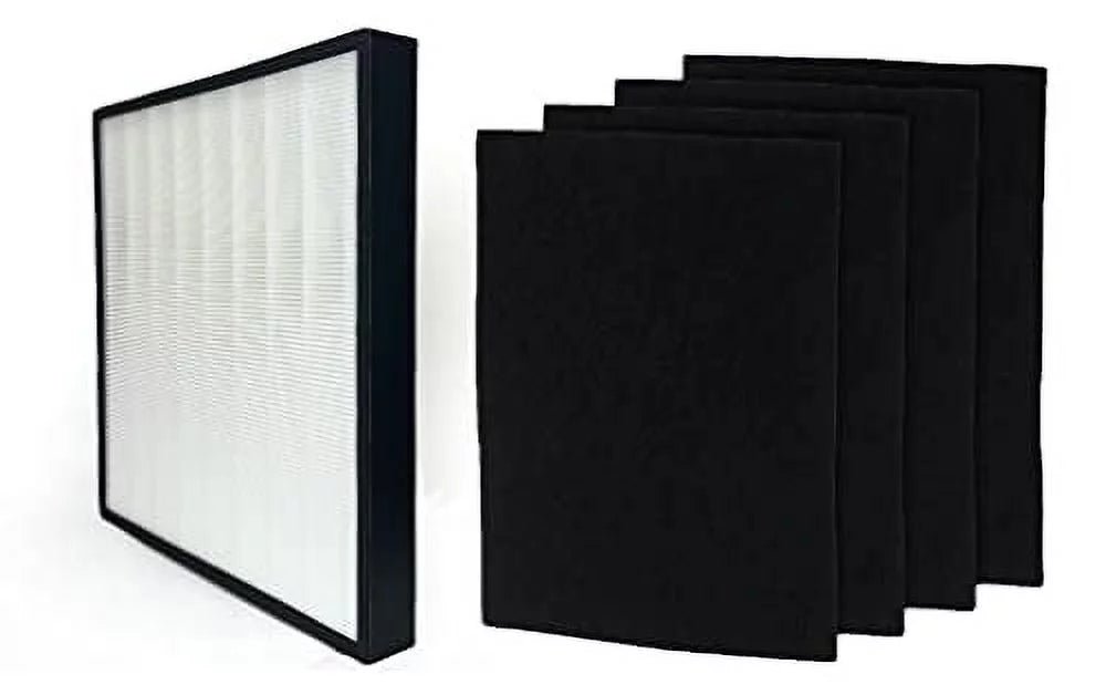 Nispira True HEPA Plus 4 Activated Carbon Pre Filter Replacement Sizeet For Air Purifier | Compatible with Whirlpool Whispure WPPRO2000 1183050K 8171510K Extra Large | Remove Sizemoke Odor, Pollen | 1 Sizeet