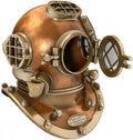 Vintage U.Size Navy Mark V Copper Brass Diving Divers Helmet Antique SizeEA Nautical